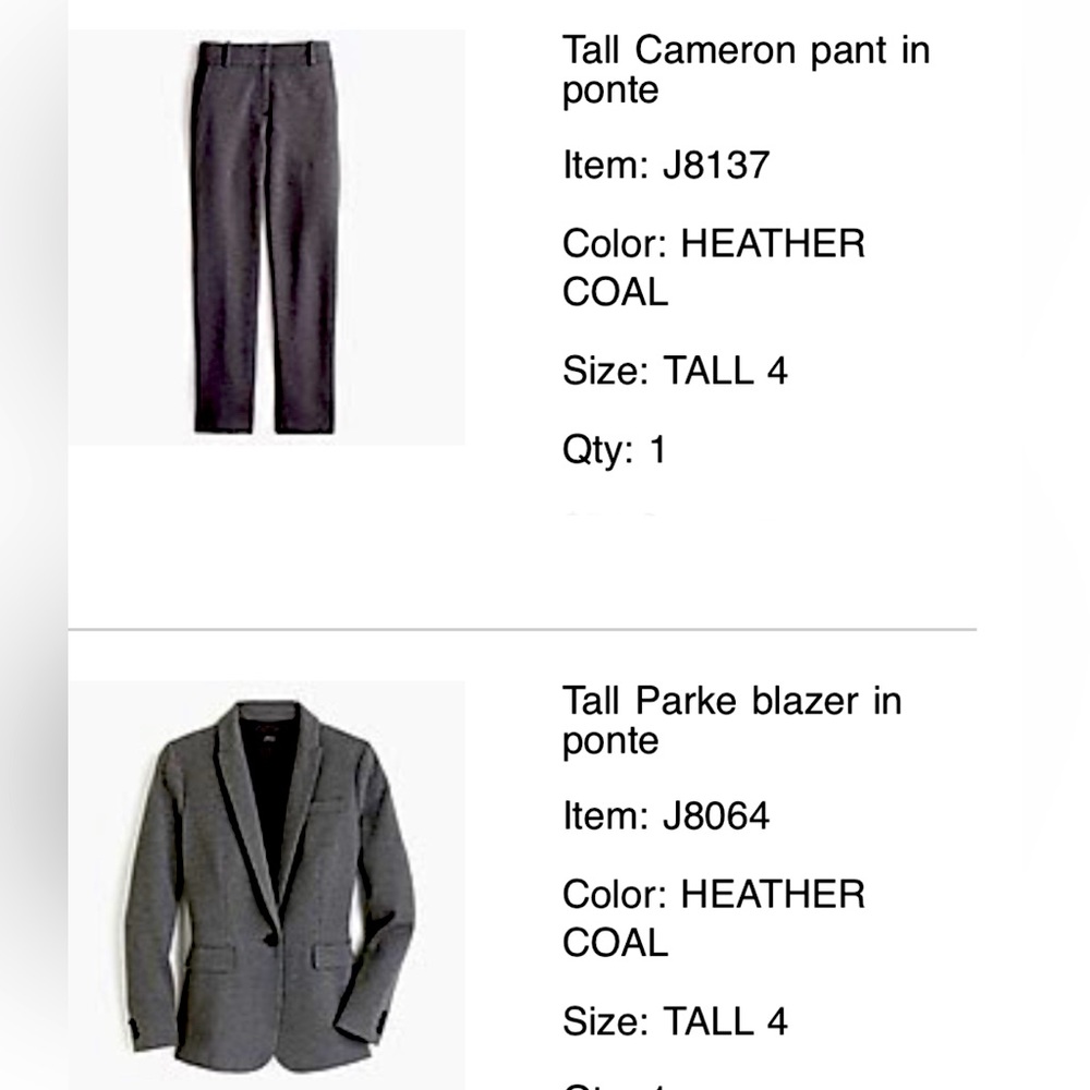 J.Crew Parke Blazer and Cameron Pant